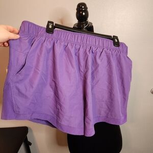 Athletic Works Size XL(16-18) Purple Shorts With Pockets Buttercore